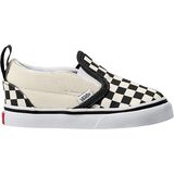 Vans Checkerboard Slip-On V Shoe - Toddlers' (Checkerboard) Black/True White, 3.0