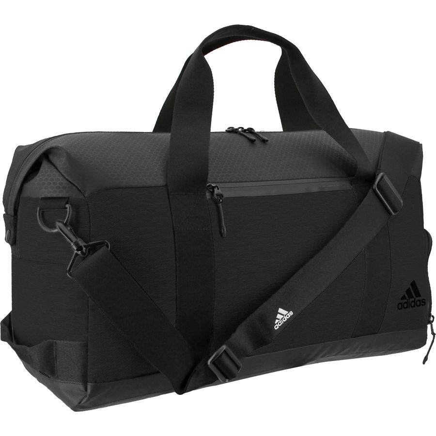 adidas 45l backpack Hybrid IT4589 Its multiple storage areas include a ventilated zip pocket for used gear and a padded sleeve for your laptop Purple Premium Essentials Toploader Rucksack