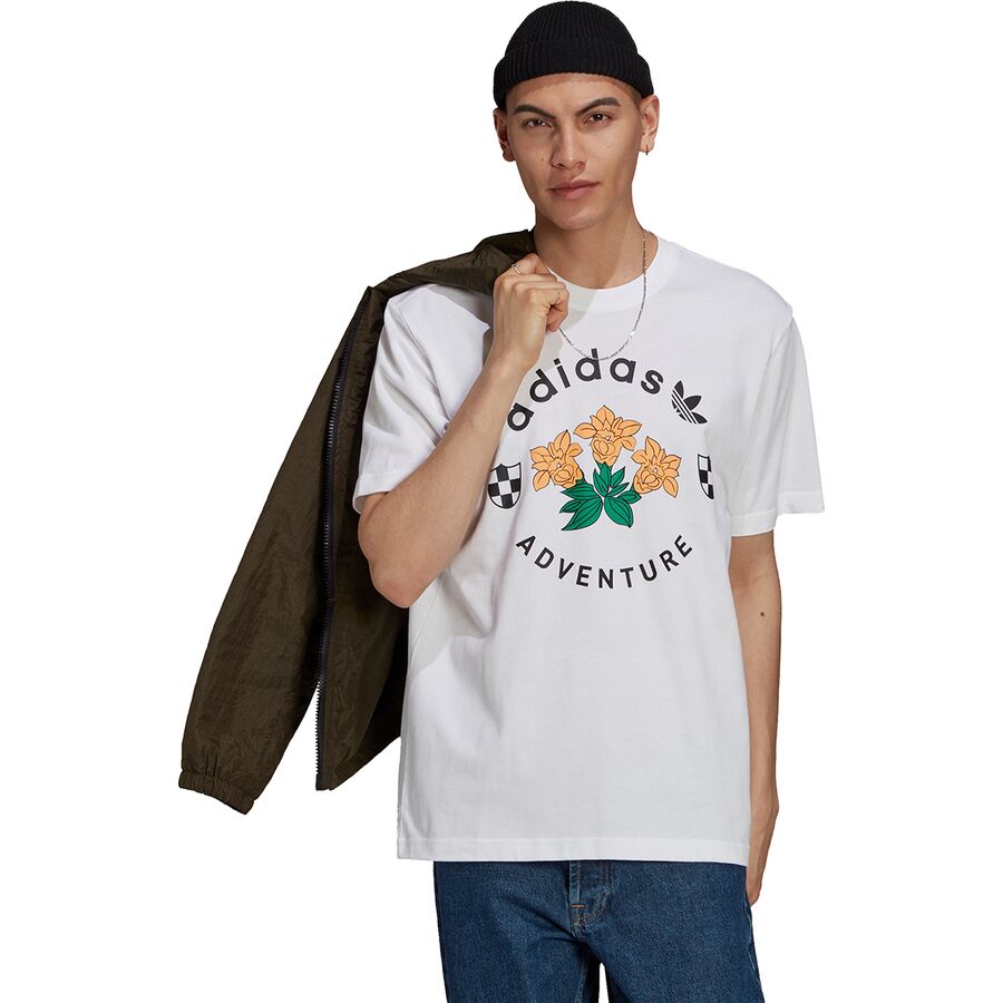 social pengeoverførsel Pris Adidas Adventure Flowers T-Shirt - Men's - Clothing