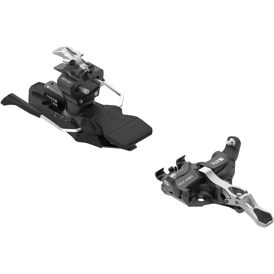 (取寄) 10 ブレーキ バインディング ATK Bindings V-Crest 10 Brake Binding Black/Titanium ATK Bindings V-Crest 10 Brake Binding - Ski