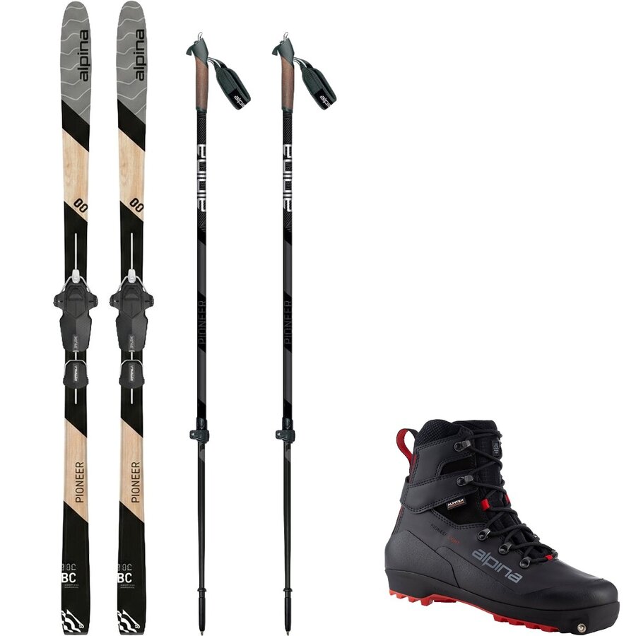 Alpina Pioneer 80 PM Xplore Ski Package w/ Poles - Ski