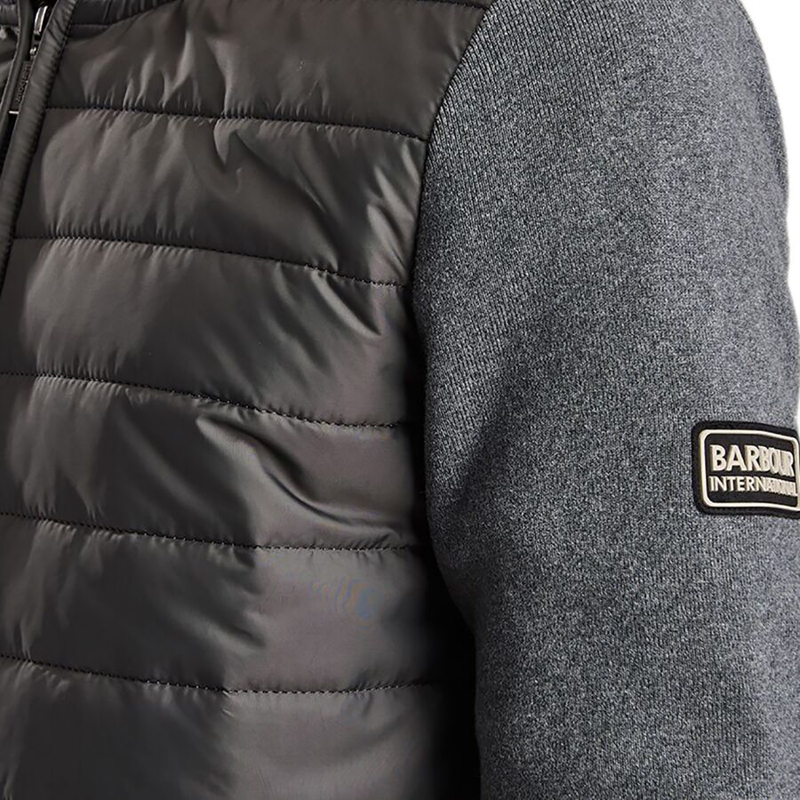 barbour international baffle zip through jacket
