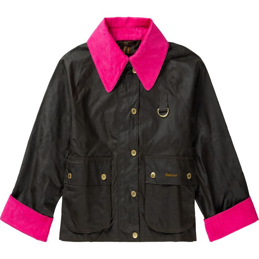 Clothing Barbour Wax Jacket Womens Pink Barbour International Pink