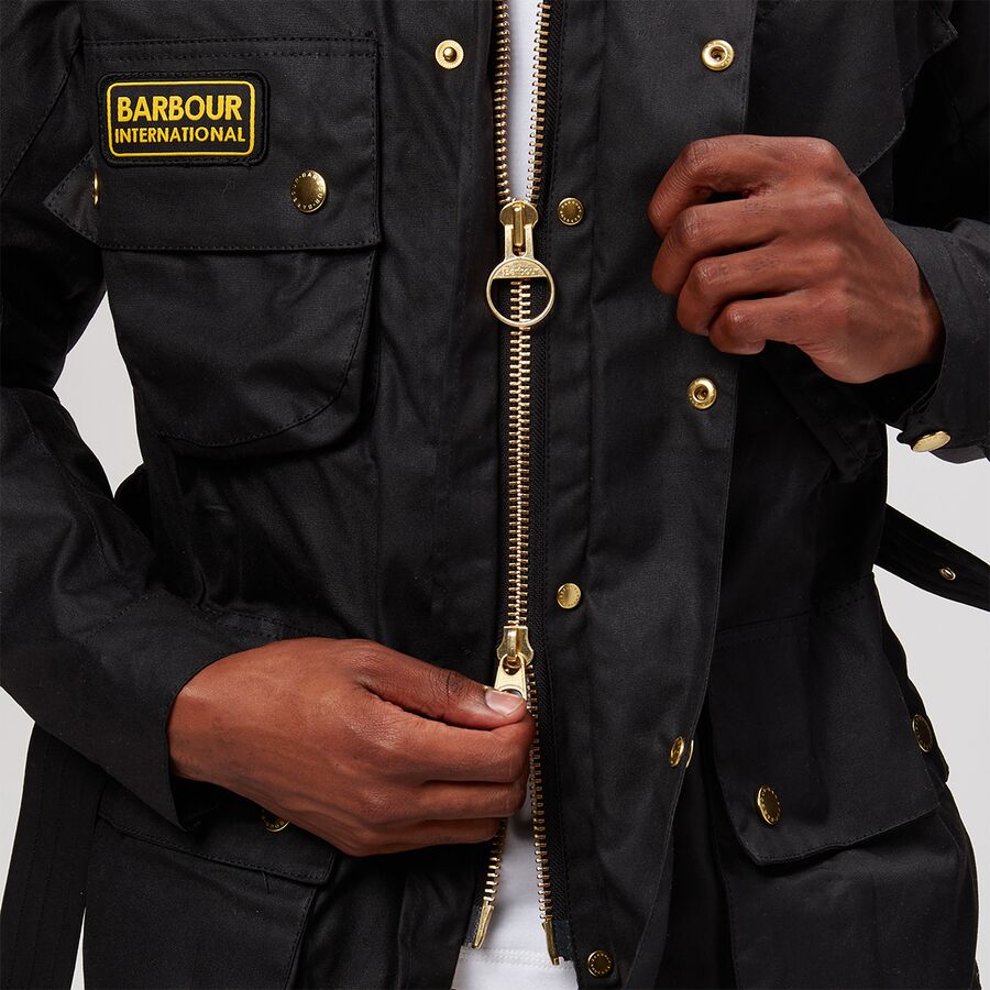 barbour biker jacket womens
