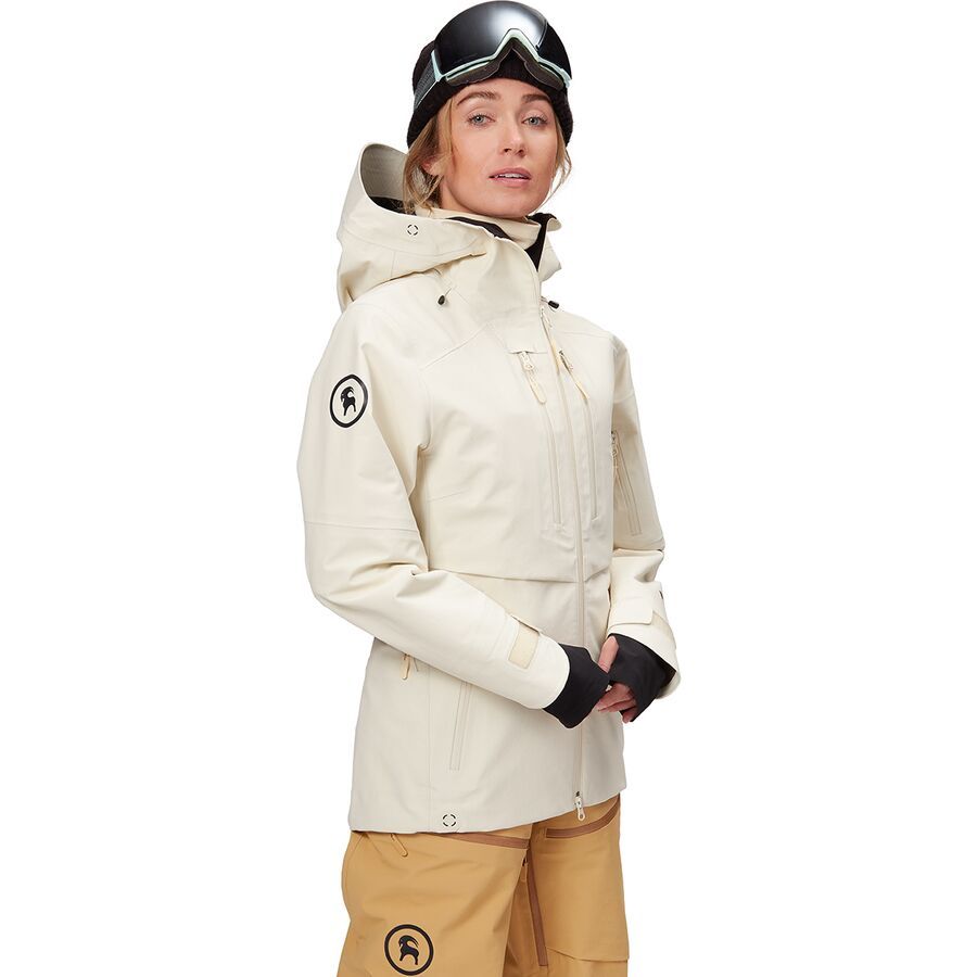 womens black pullover snowboard jacket