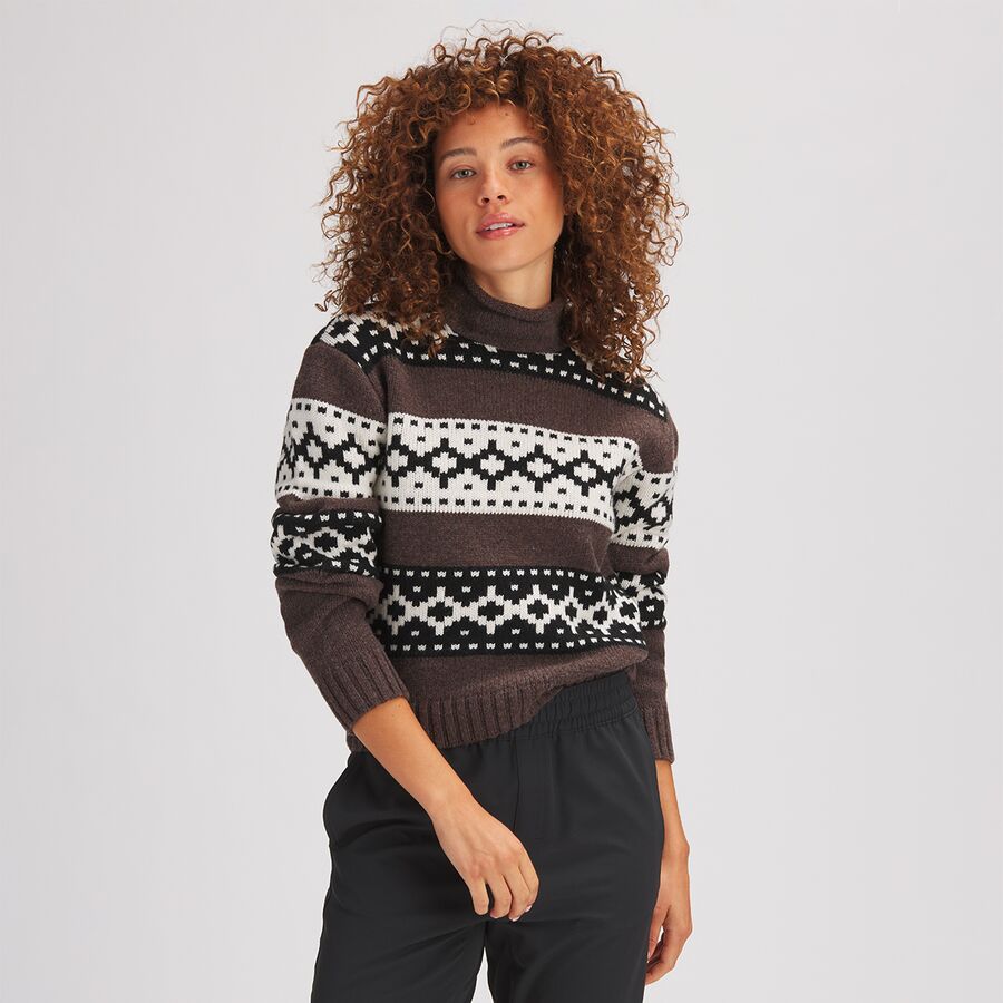 Backcountry Merino Wool + Organic Cotton Intarsia Sweater