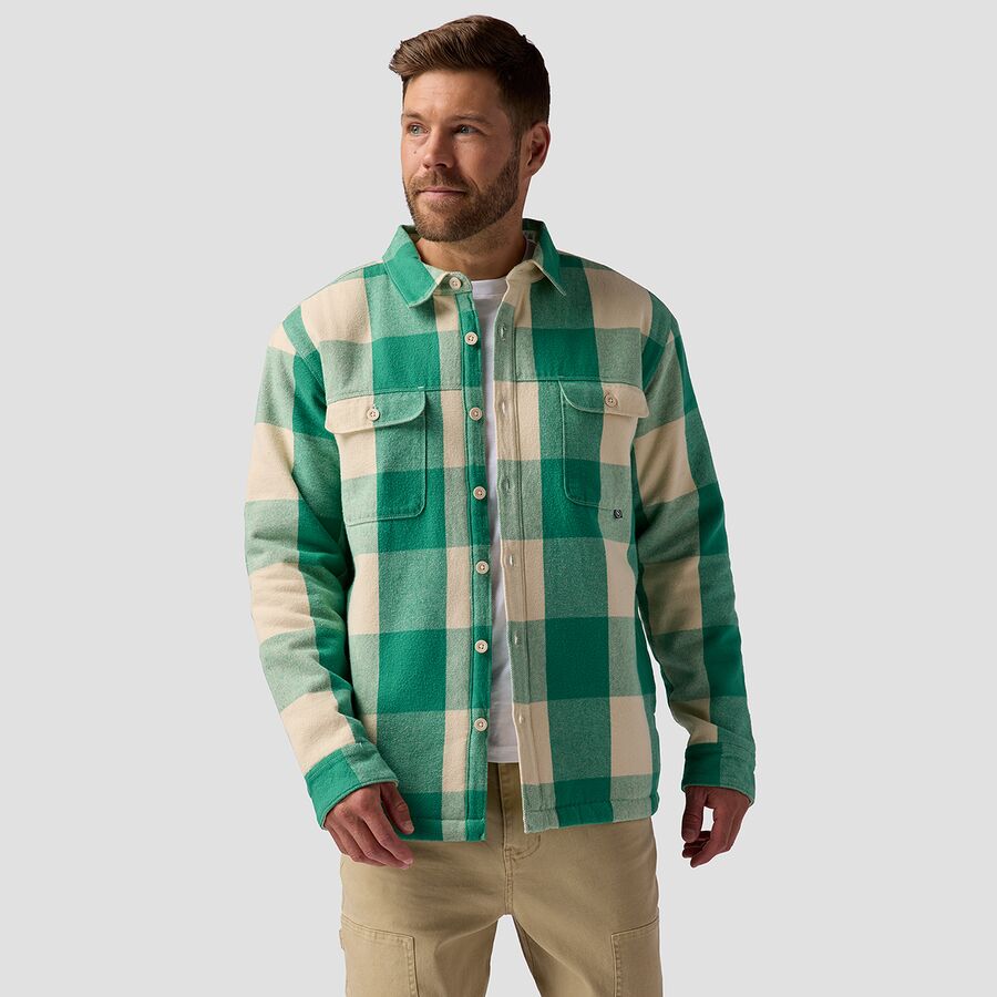 Carhartt WIP - Archer - Giacca in pile verde a quadri foderata Carhartt WIP - Archer - Giacca in pile verde a quadri foderata