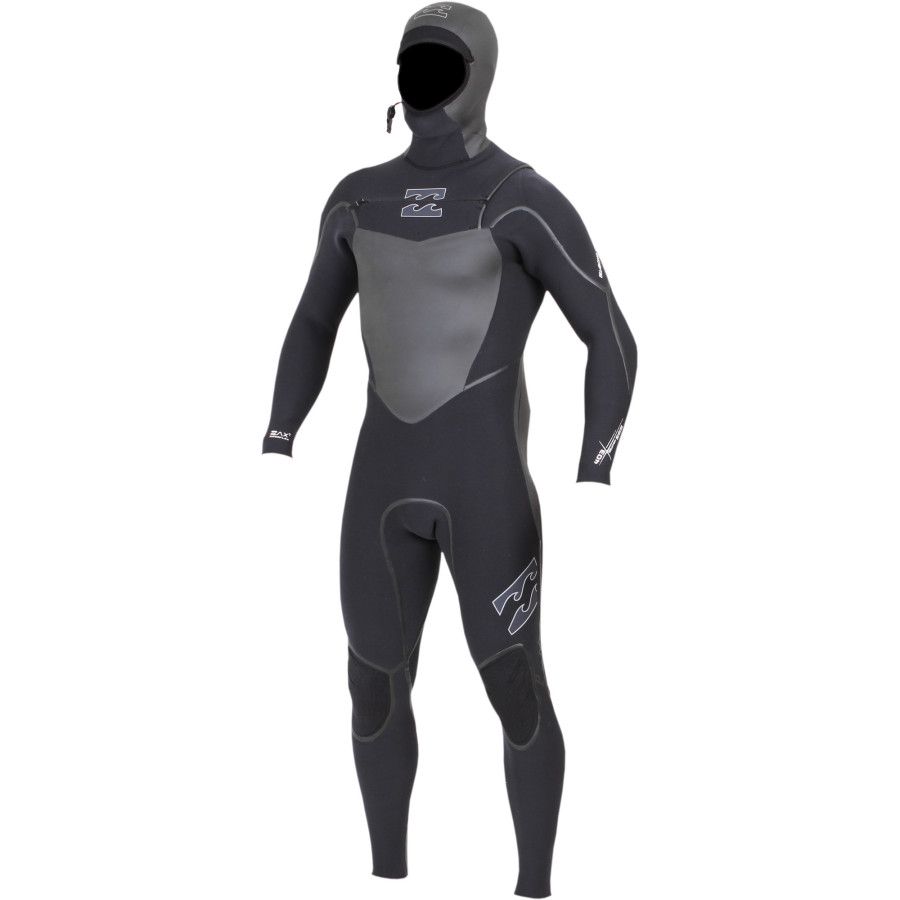 Billabong The Solution フルスーツ ブラック Billabong 403 Solution SG5 Chest-Zip Hooded Full Wetsuit