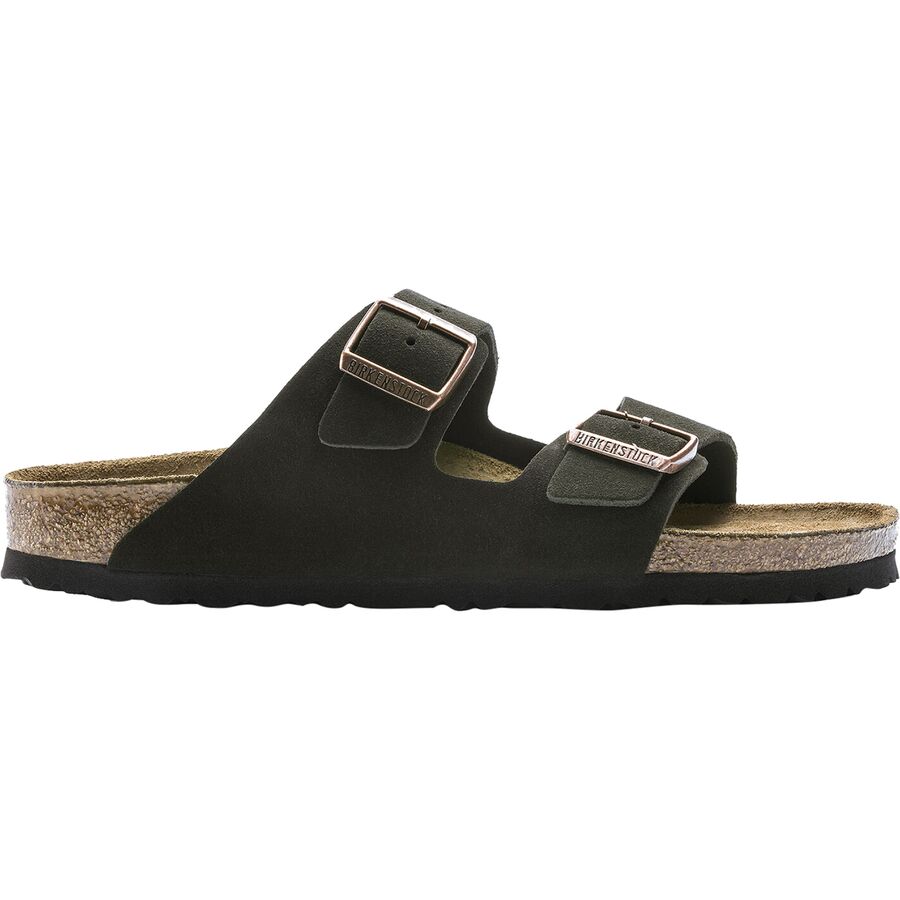 Birkenstock Arizona Mocha Suede Soft Footbed Sandal, 43