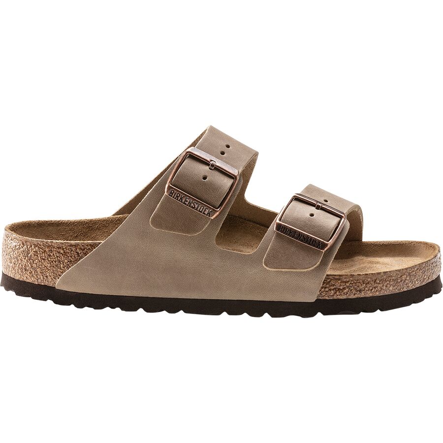 Birkenstock Men's Arizona Soft Footbed In Taupe Suede - Regular Width