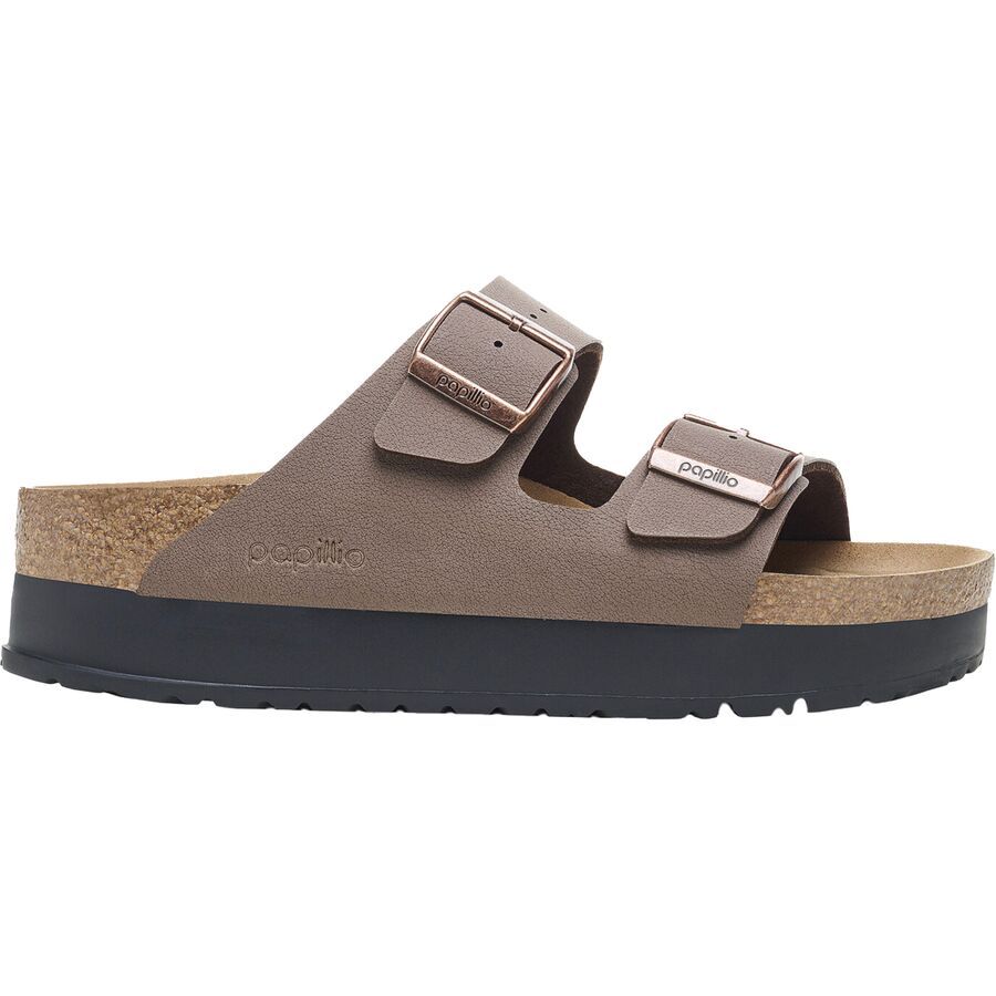 (取寄) ビルケンシュトック レディース アリゾナ プラットフォーム ビーガン ナロー サンダル - ウィメンズ Birkenstock women Arizona Platform Vegan Narrow Sandal - Women's Mocha BirkiBucLTD MOCBIRA.jpg