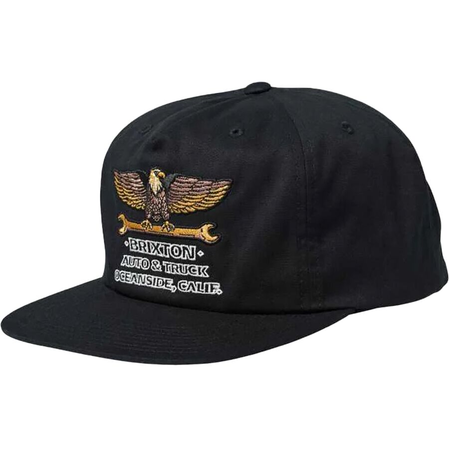 Brixton イーグル刺繍 Repair Snapback Cap BLA.jpg