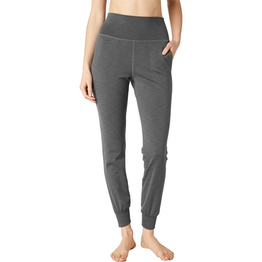 Beyond Yoga Heather Rib Fitted Midi Jogger