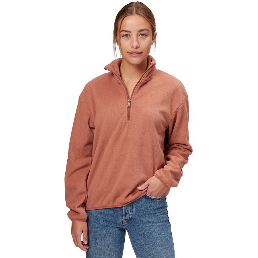 Beyond Yoga Straight Hem Quarter-Zip Pullover Sweatshirt - Women's