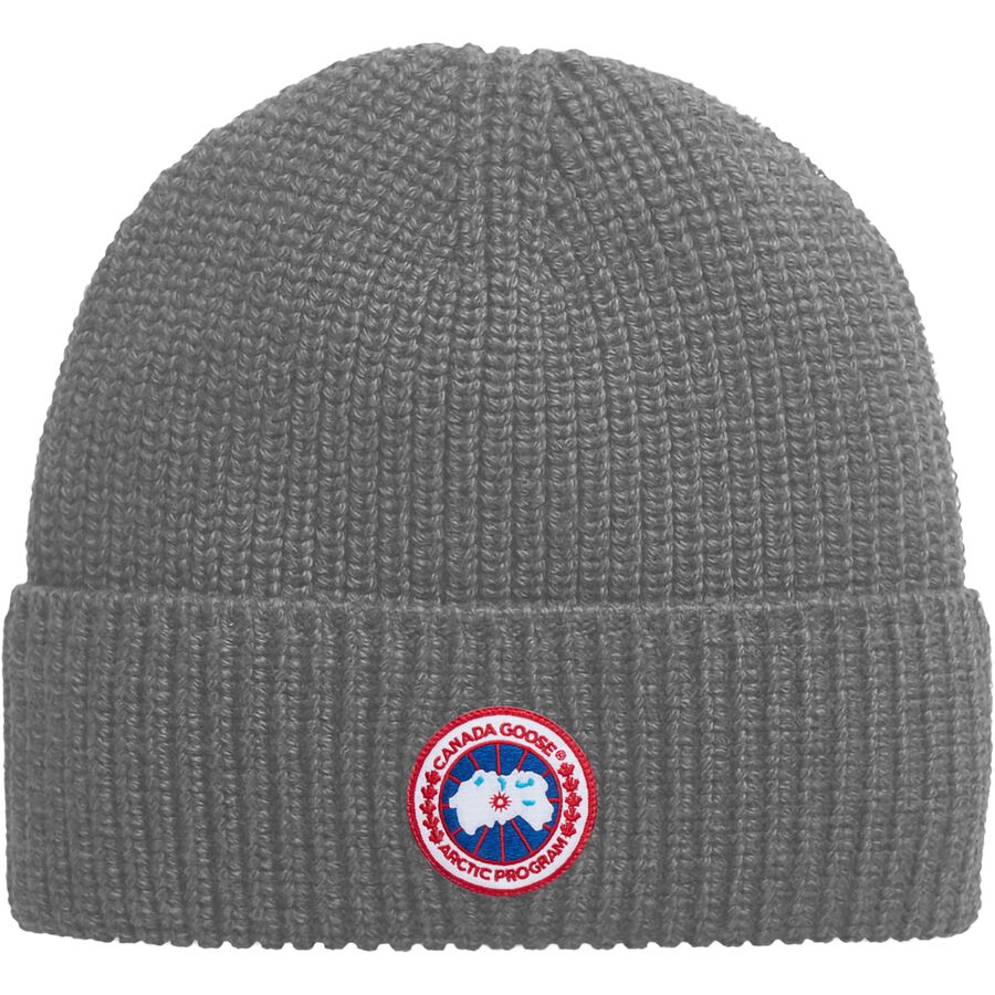 Canada Goose Arctic Disc Rib Toque Beanie Heather Grey, One Size