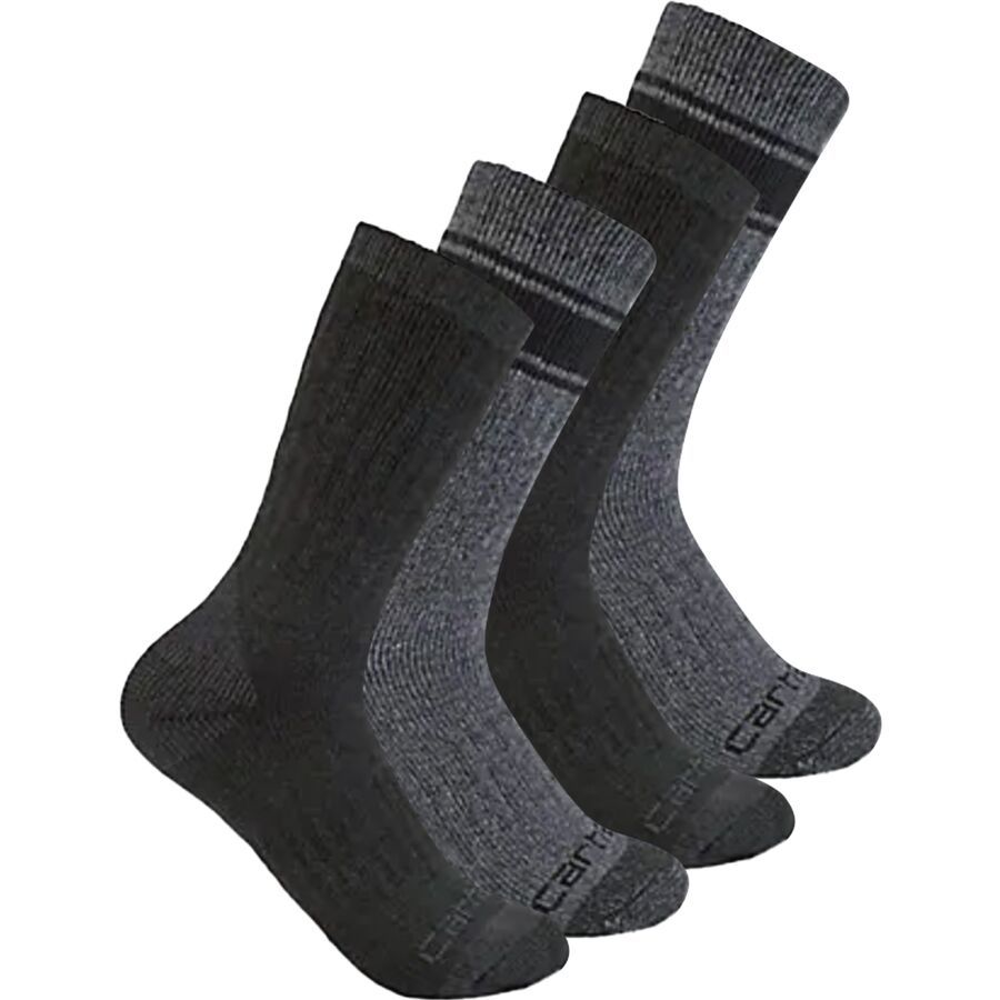 (取寄) メンズ クルー ソックス - 4-パック - メンズ Carhartt Gloves men Crew Sock - 4-Pack - Men's Assorted 2 Carhartt Gloves Crew Sock - 4-Pack - Men's - Accessories