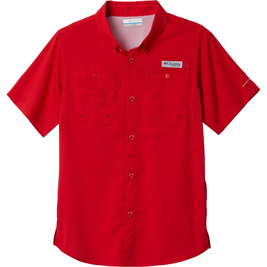 Columbia Tamiami Short-Sleeve Shirt - Boys' Red Spark, XL