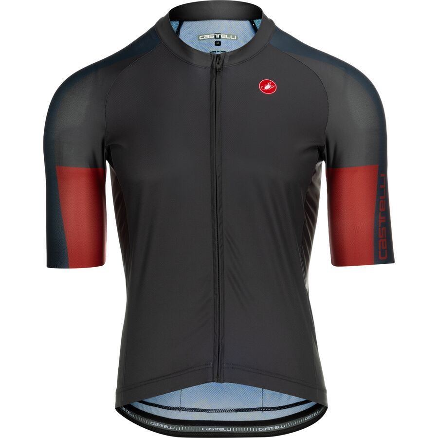 Castelli サイクルジャージ Mサイズ グレー/ブラック/レッド Castelli Entrata 6 Limited Edition Jersey - Men's - Bike