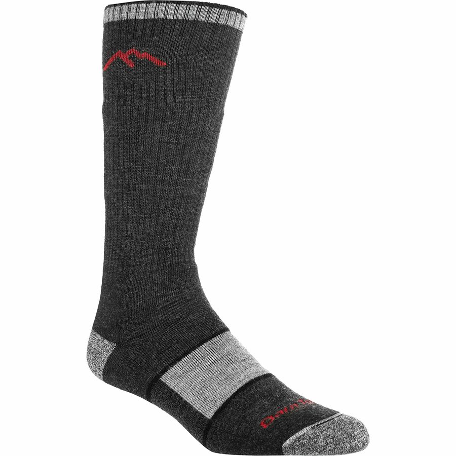 Large Darn Tough Vermont Mens Merino Wool Boot Sock Full Cushion - 6 Pack Charcoal Style 1405 