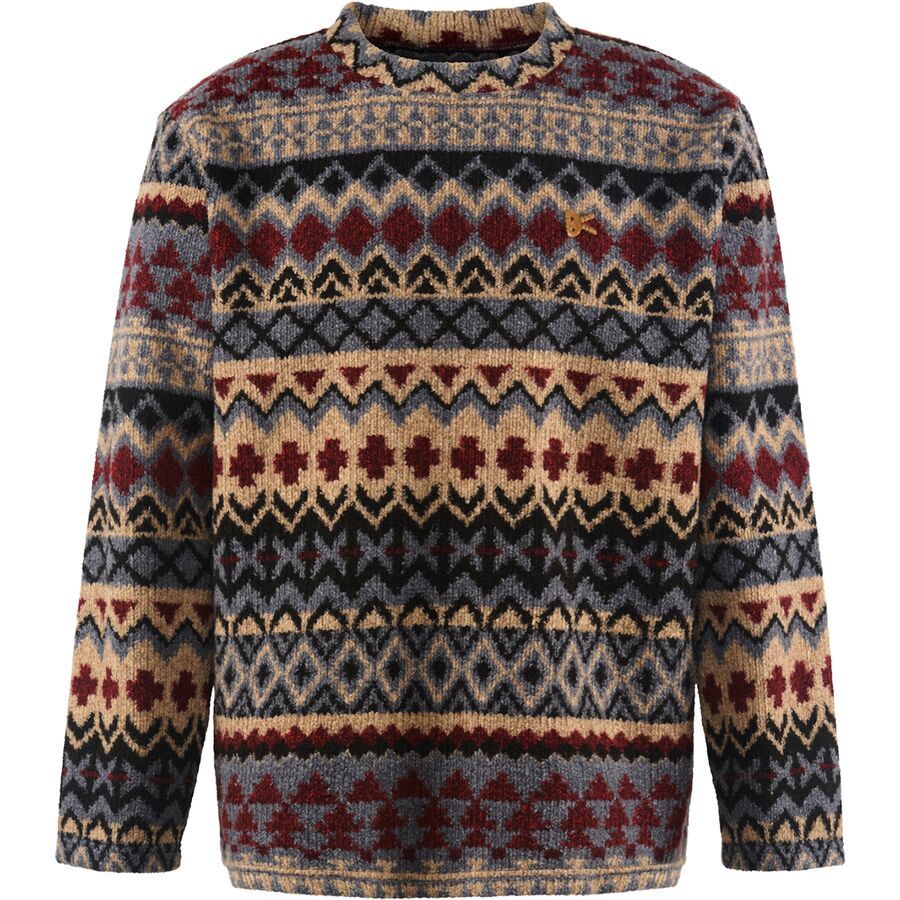 District Vision Jacquard Knit Crew Neck Sweatshirt - Men's - Clothing