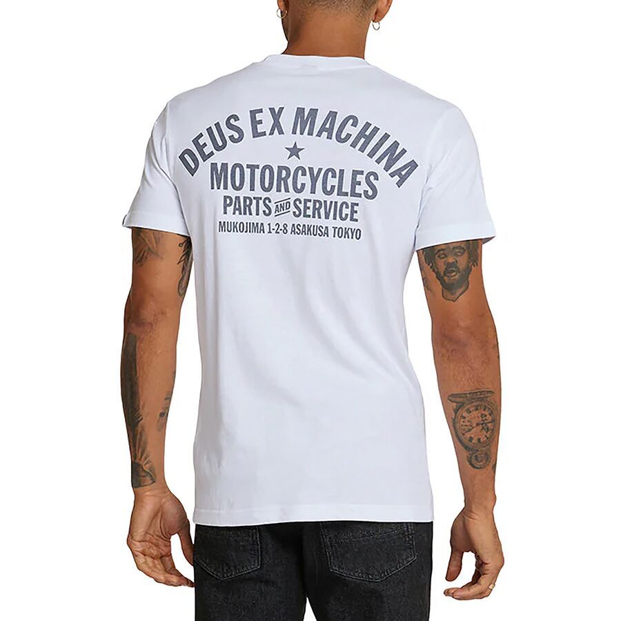 ★Deus Ex Machina★キャンパーダウンアドレスTシャツ セール】CAMPERDOWN ADDRESS TEE（Tシャツ/カットソー）｜DEUS