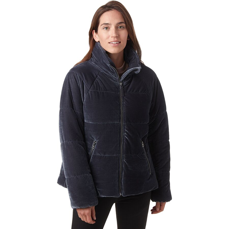 Dylan Washed Vintage Velvet Puffer Jacket - Women's - Clothing