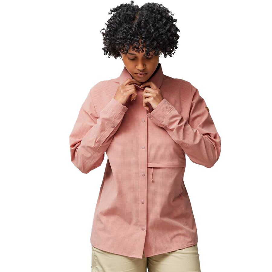 (取寄) フェールラーベン レディース アビスコ トレッキング シャツ - ウィメンズ Fjallraven women Abisko Trekking Shirt - Women's Dusty Rose Fjallraven Abisko Trekking Shirt - Women's - Clothing