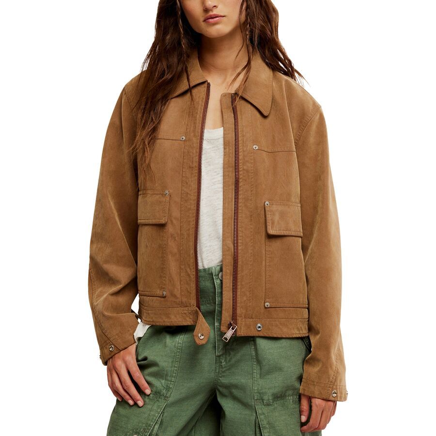 Free People Blair Vegan Suede Jacket - Women's - Clothing