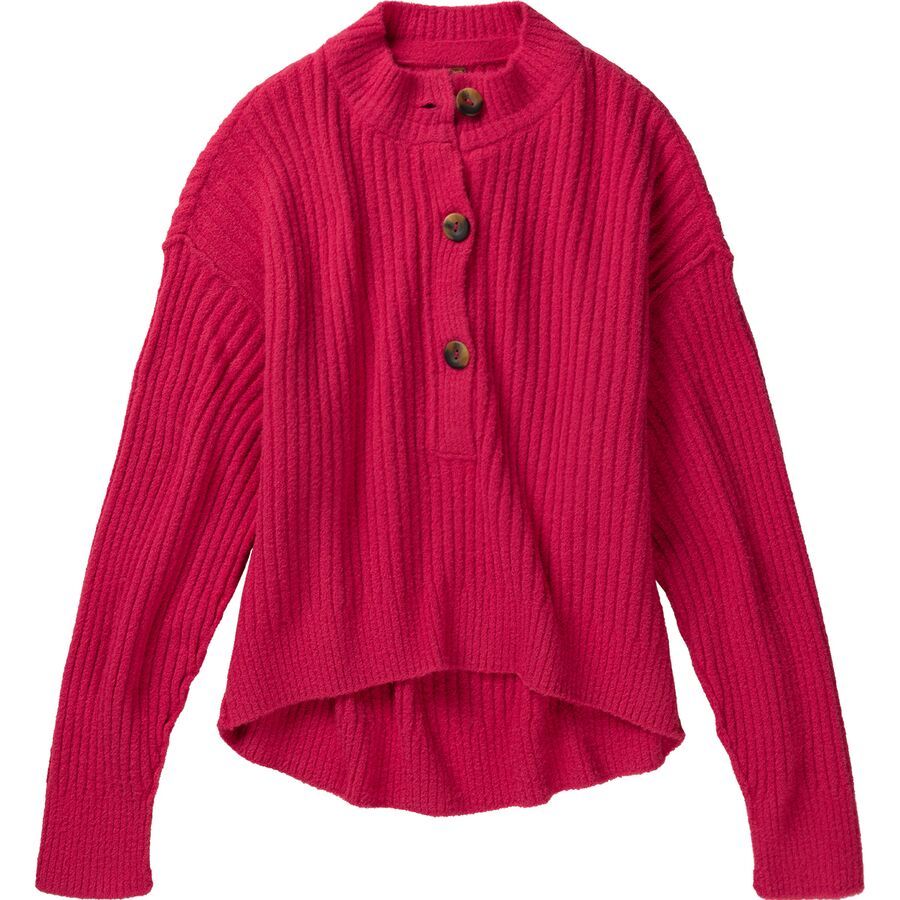 フリーピープル Free People Cocoa Henley レディース Sweaters Virtual Pink Free People Cocoa Henley Sweater - Women's - Clothing