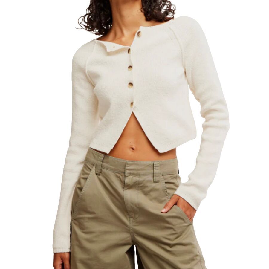 (取寄) フリーピープル レディース シドニー シュランケン カルディ Free People women Sydney Shrunken Cardi Sunshine Time Free People Sydney Shrunken Cardi - Women's - Clothing
