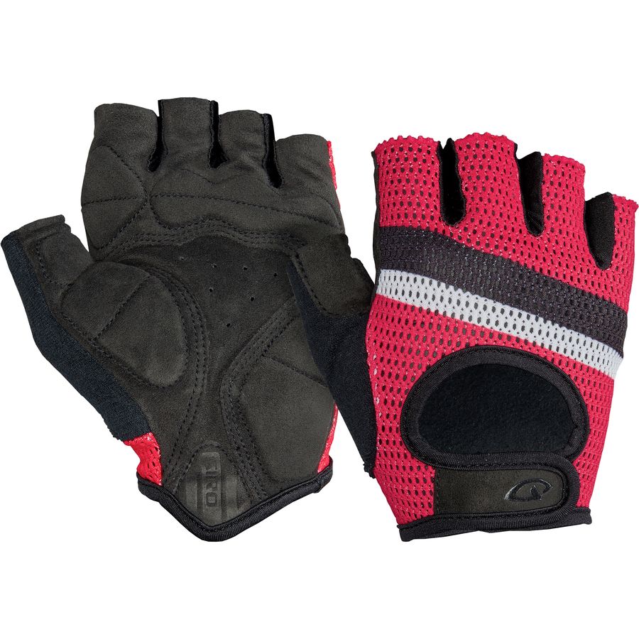 New Giro Men/'s SIV Gloves Cycling Bike Large Black White 4 MM Padding Fingerless