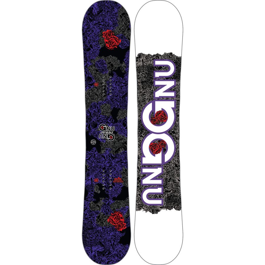 ヒロパパGNU スノーボード レトロデザイン Gnu Asym B-Nice Snowboard - Women's - Snowboard