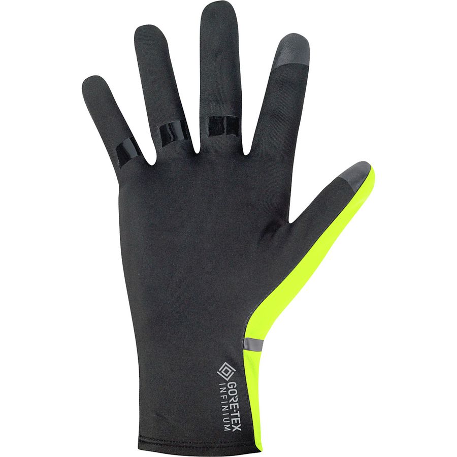 Gore Wear GTX Infinium Stretch Gloves Neon Yellow Black Laufhandschuhe Gelb