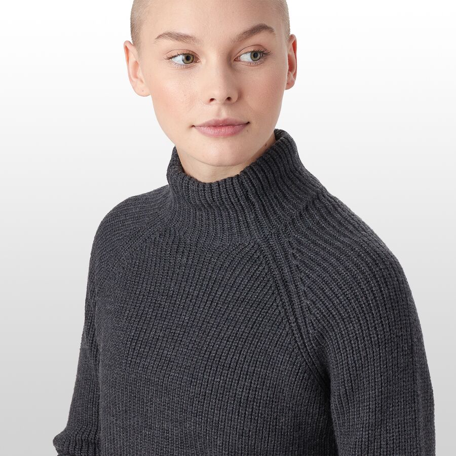 funnel neckline sweater