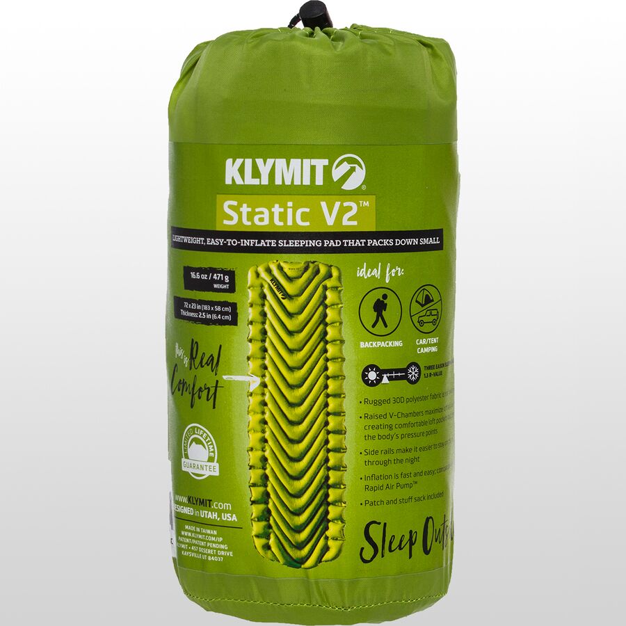 Klymit Static V2 Sleeping Pad Backcountry Com