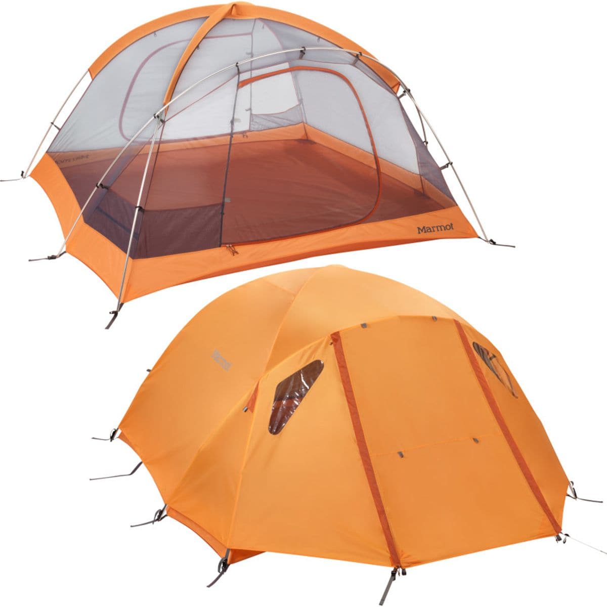 Marmot Hideaway 4 Person Tent w Footprint and Gearloft Hike Camp