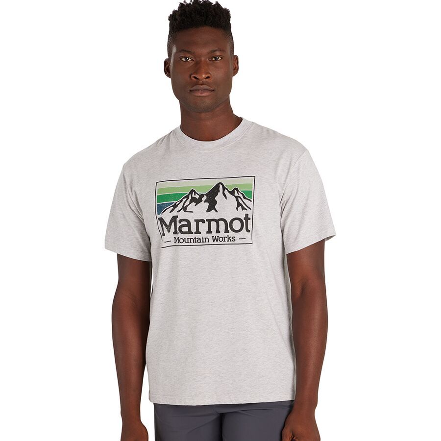 L STABRIDGE × Marmot DOWN T-SHIRT Black