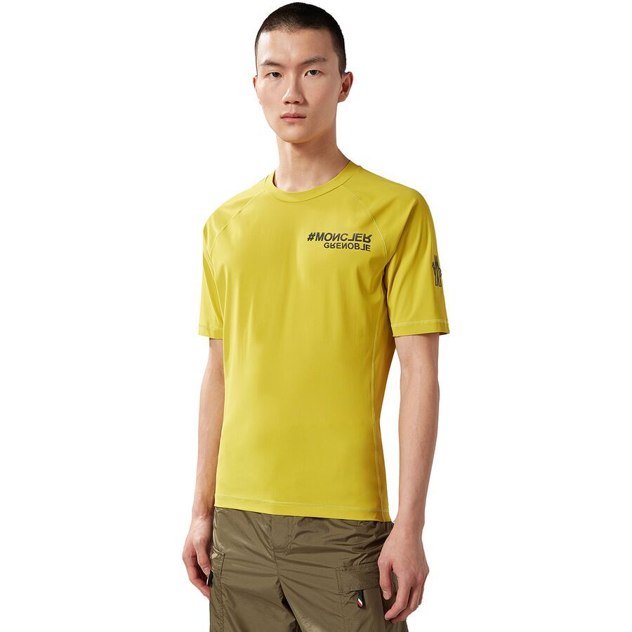 Tシャツ・カットソー MONCLER GRENOBLE Black Stretch Nylon Top MONCLER モンクレール Tシャツ カットソー GRENOBLE