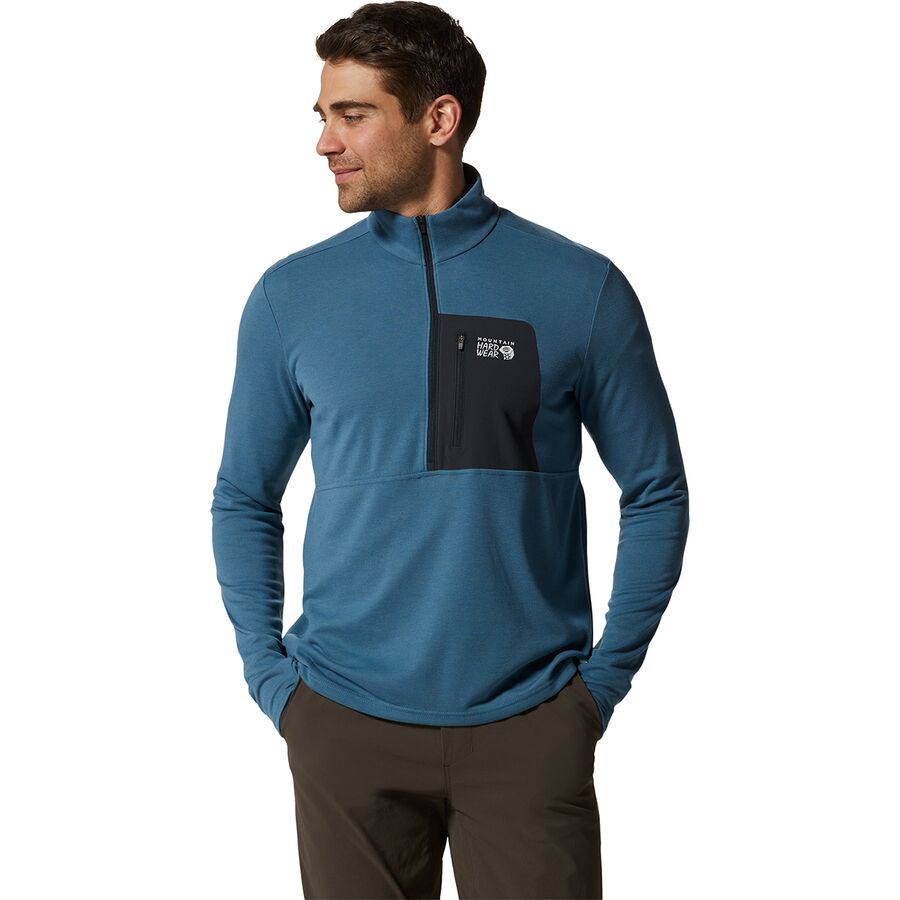 Mountain Hardwear Rogue Pursuit 1/4-Zip Jacket - Men's Caspian, XXL