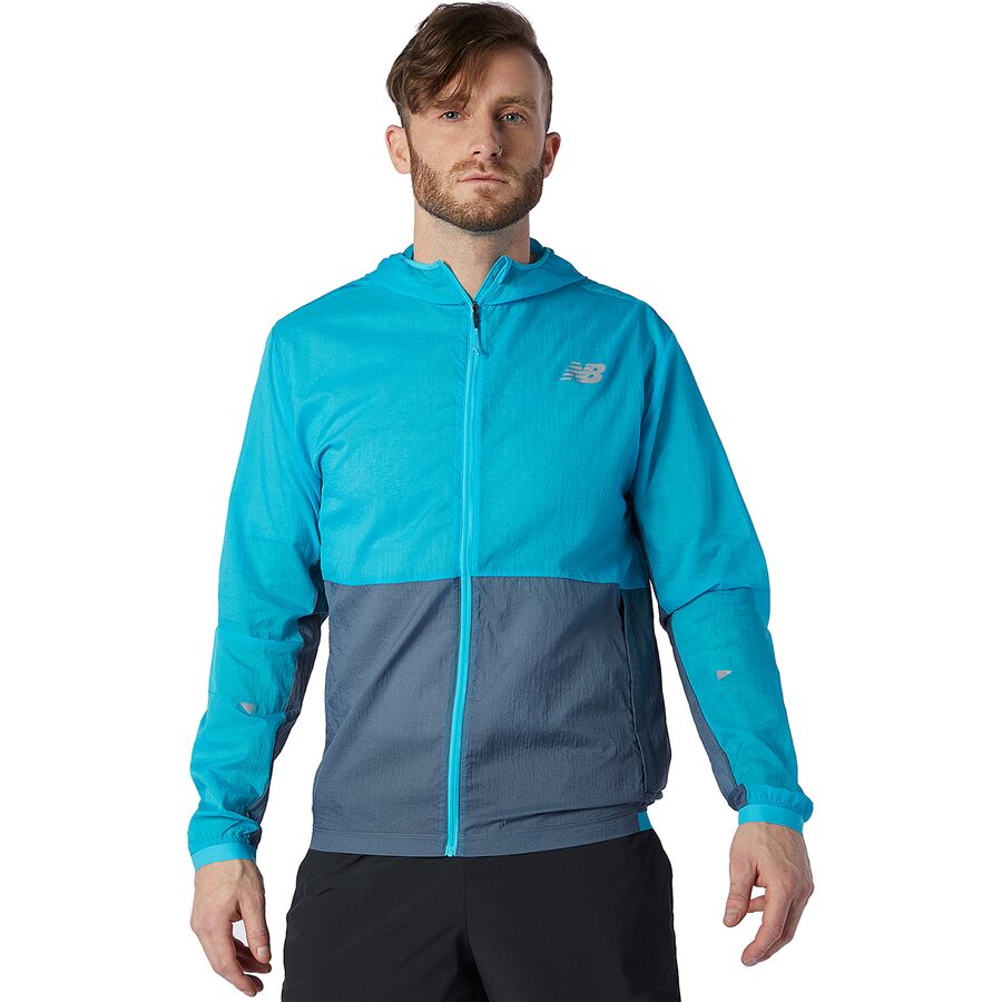 New Balance Men's Impact Run Light Pack Jacket Virtual Sky / SM