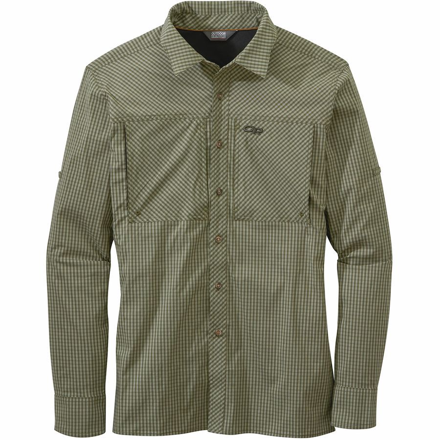 送料無料4★Outdoor Research★アウトドアリサーチ Baja Sun 長袖シャツ size:S サンド チェック Outdoor Research Baja Sun Long-Sleeve Shirt - Men's - Clothing
