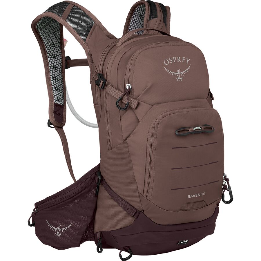 osprey 14 backpack Raptor 14L Men's Mountain Biking with Hydraulics Reservoir, Black : Sports & Outdoors helmet and knee pad carry Raptor 14 - Men's Premium,