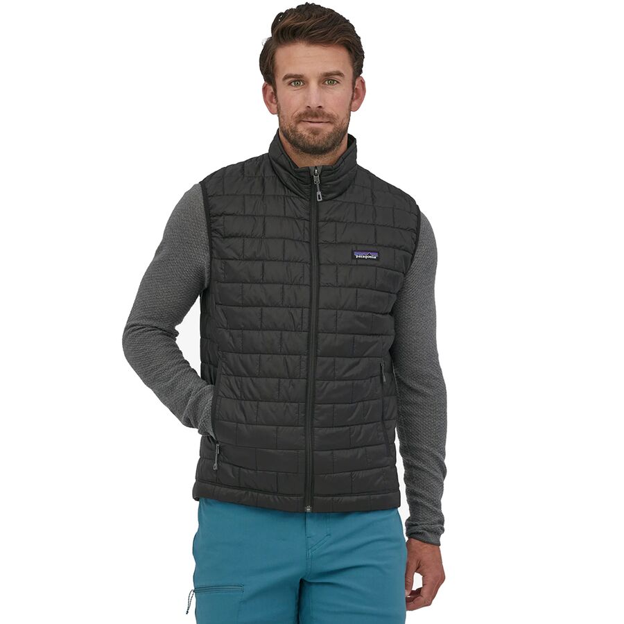patagonia black puffer vest