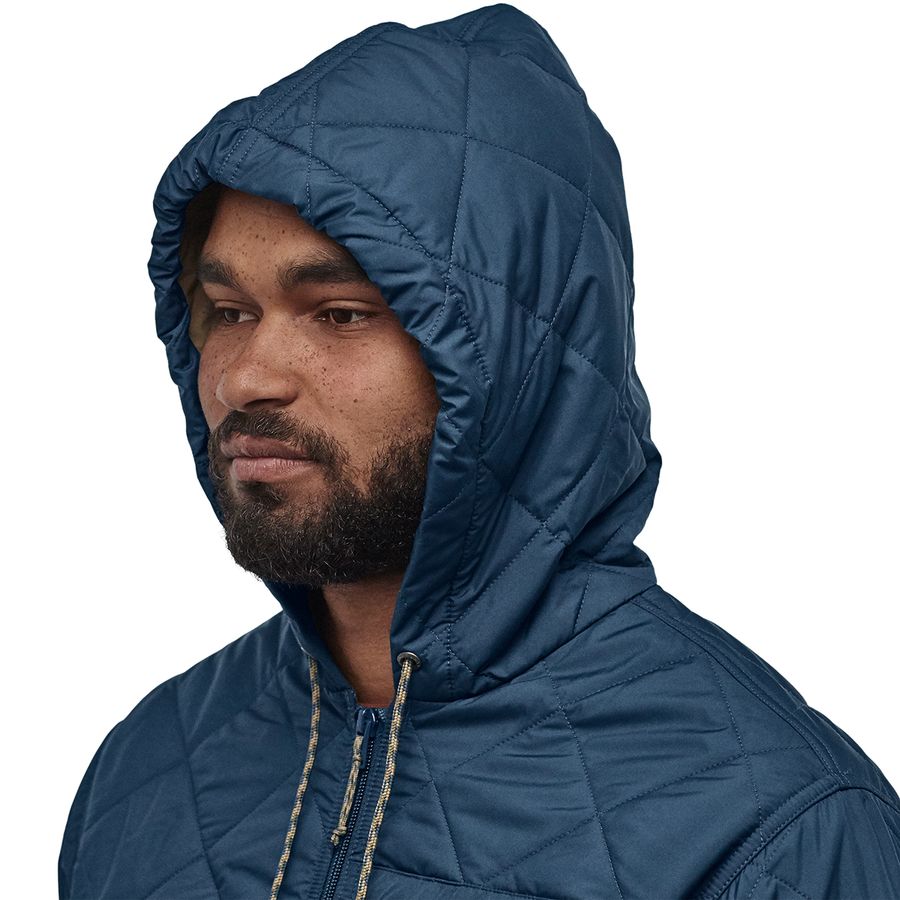 patagonia men's diamond quilted bomber hoodie
