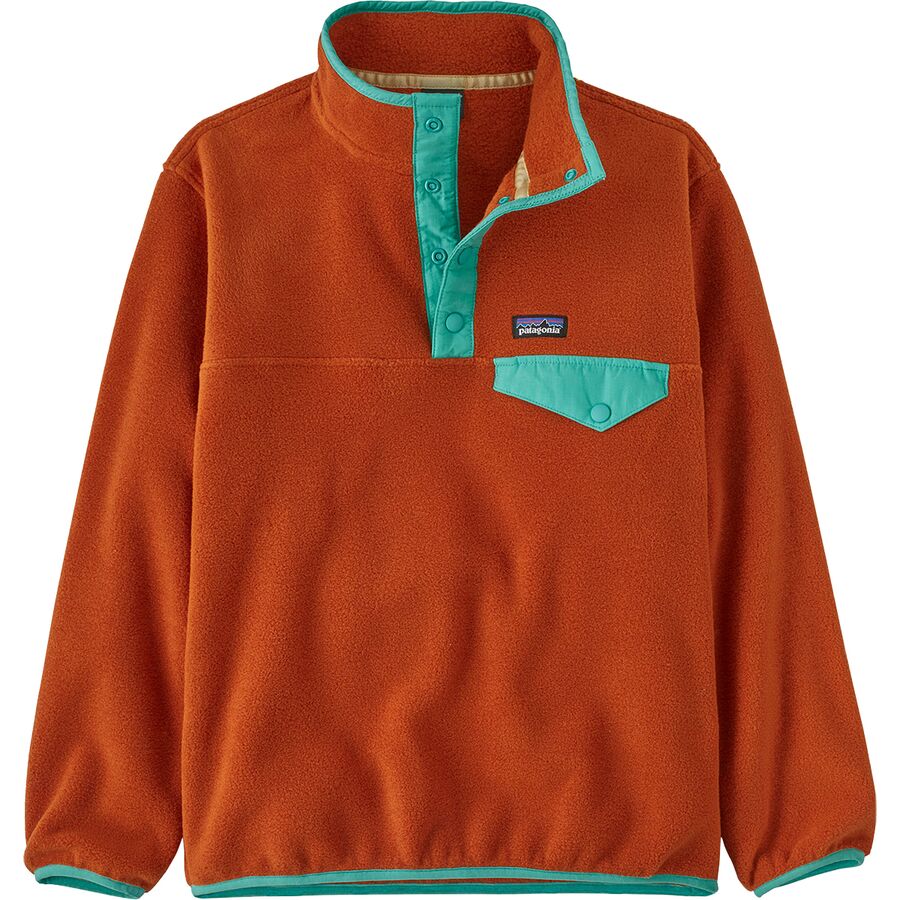Patagonia Boys' Lightweight Synchilla Snap-T Pullover, Large, Sandhill Rust