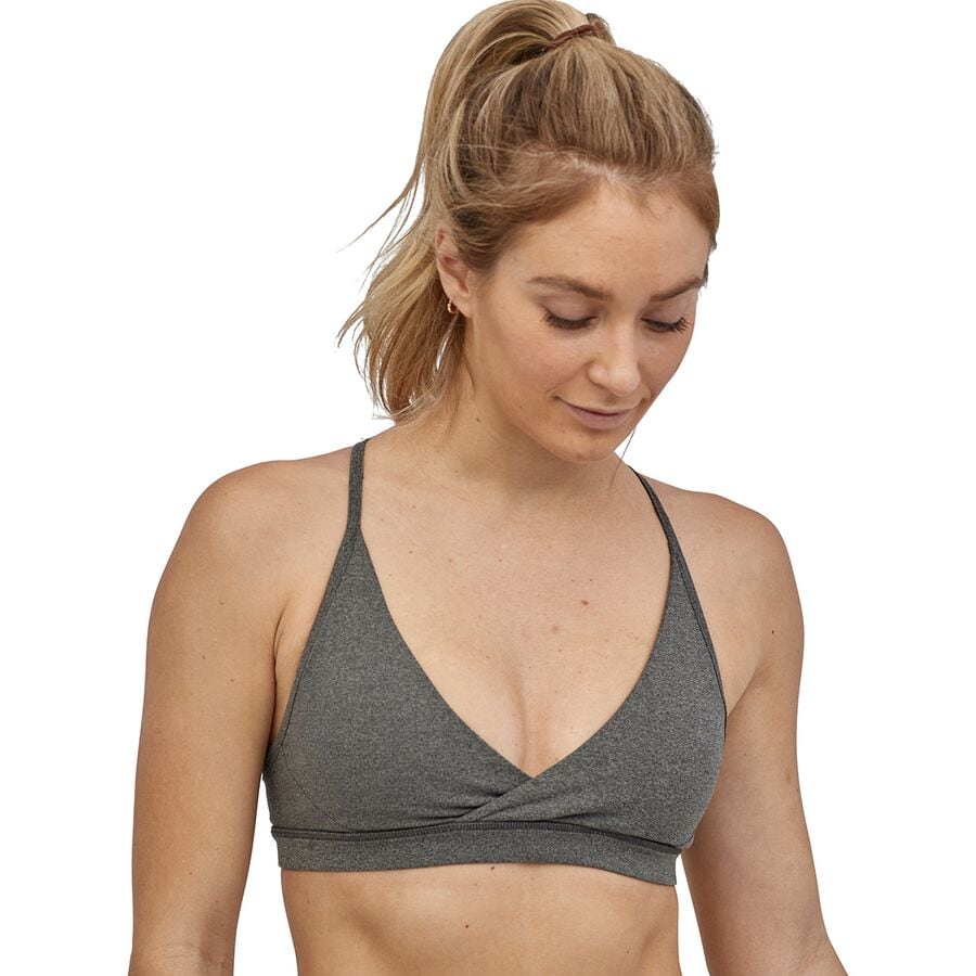 GAP Woman's Optical White Sports bralette with crossover straps