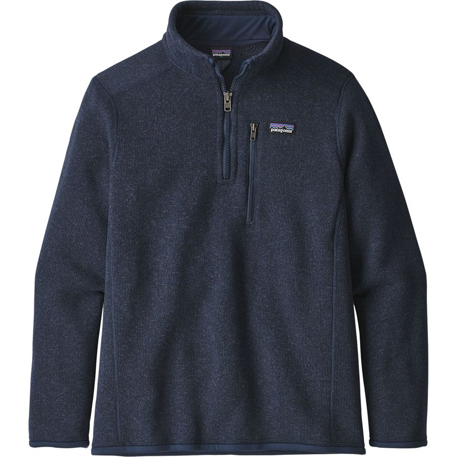 Patagonia Boys' Better Sweater 1/4 Zip, New Navy / M