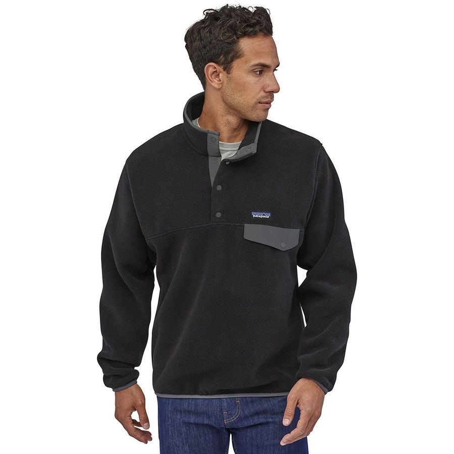 patagonia black fleece pullover