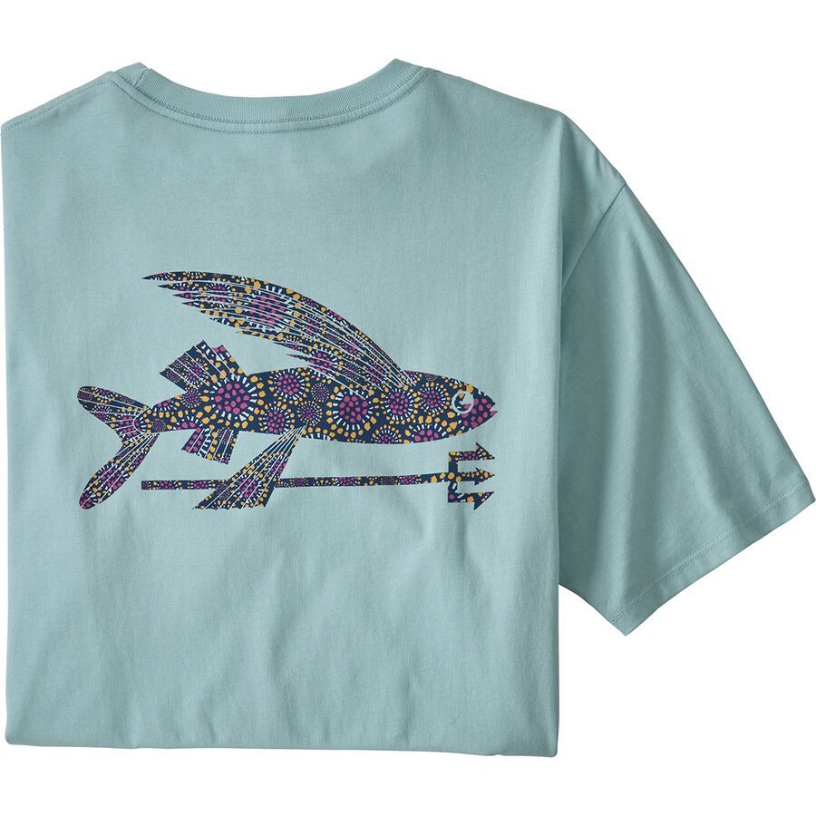 ◆Patagonia◆ Flying Fish Tights Organic Pocket T-Shirt 3777 Patagonia Flying Fish Tides Organic Pocket T-Shirt - New