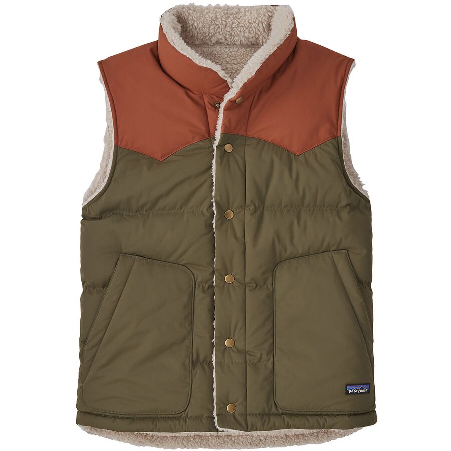 Patagonia Bivy Down Reversible Vest - Men's Basin Green, L